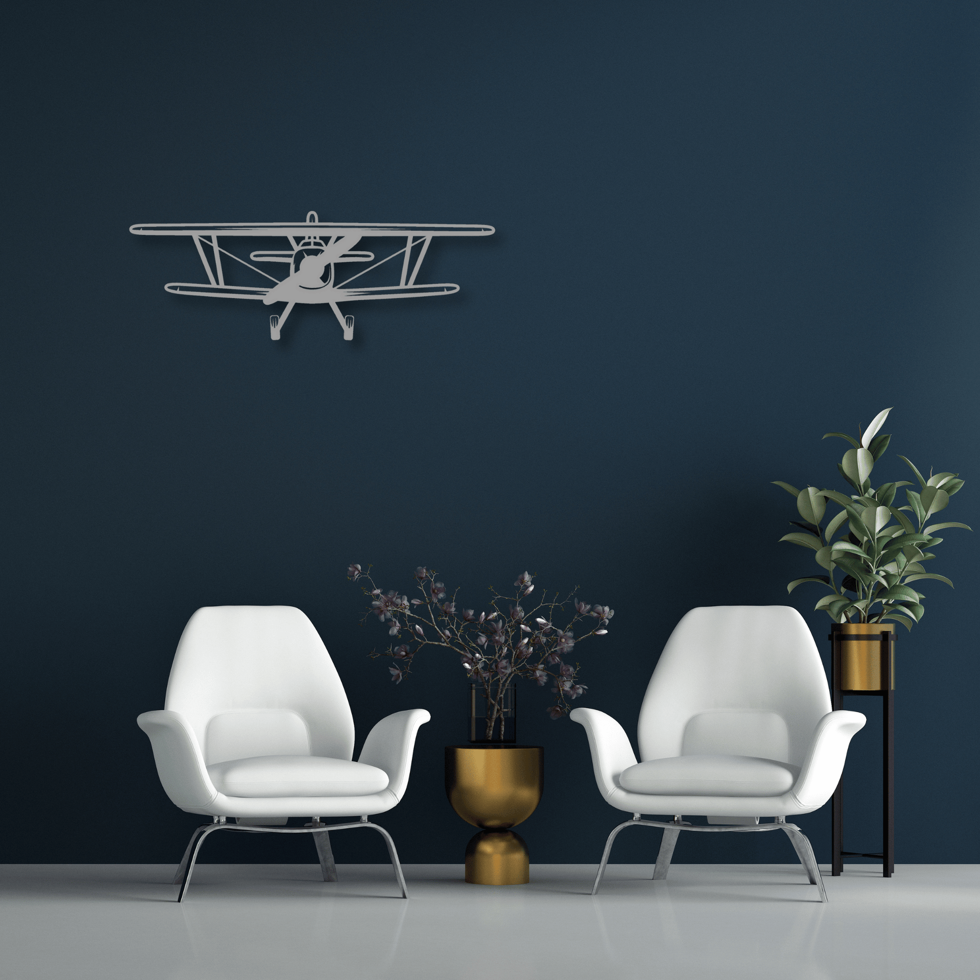 Aviation Elegance: Metal Airplane Wall Decor for High-Flying Style - MADADH