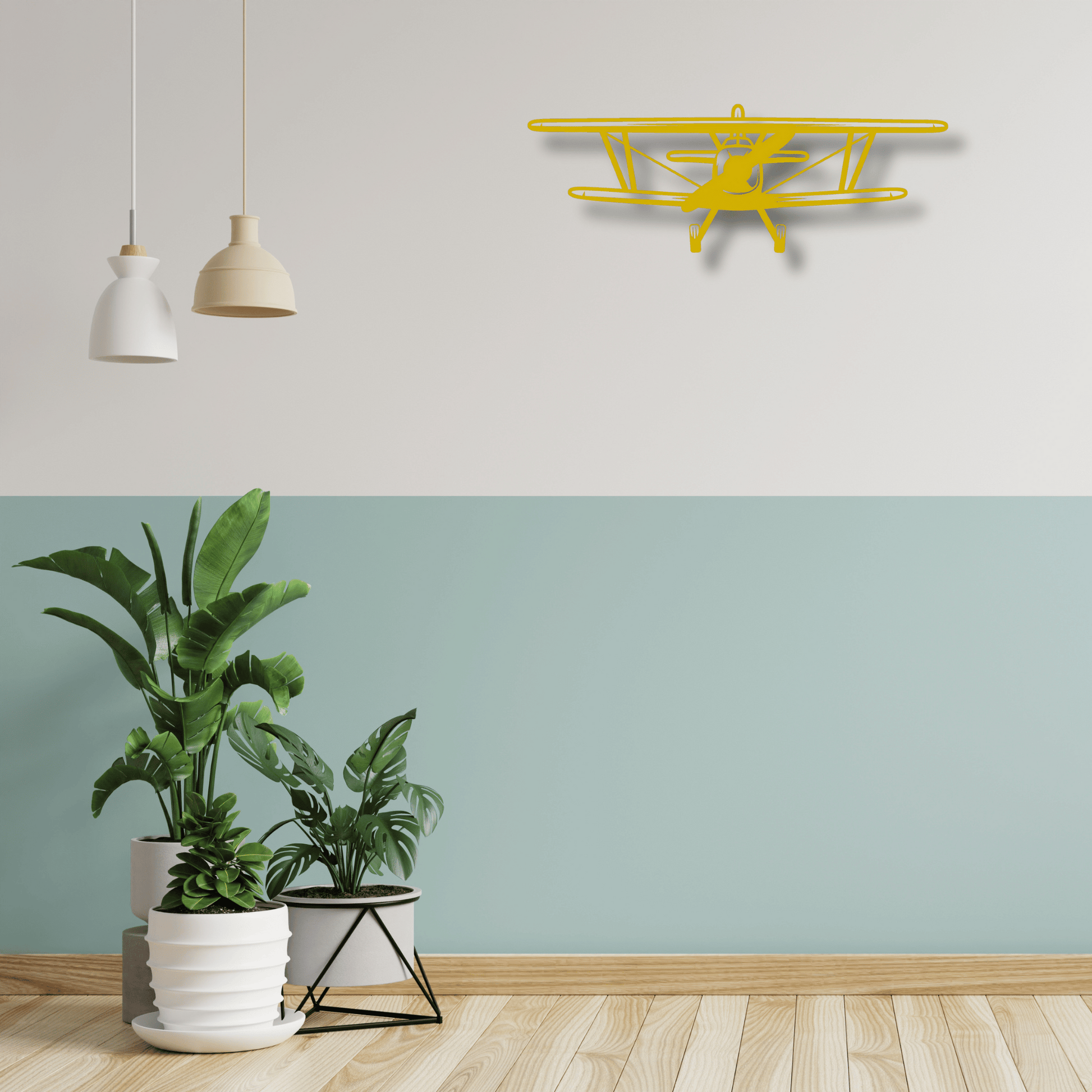 Aviation Elegance: Metal Airplane Wall Decor for High-Flying Style - MADADH