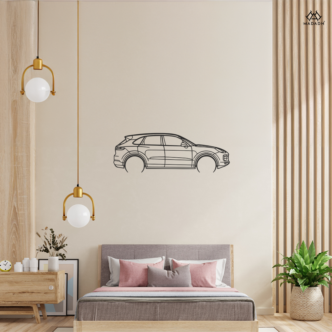 Porsche Cayenne Turbo Metal Car Wall Decor: A Bold Tribute to Luxury and Performance