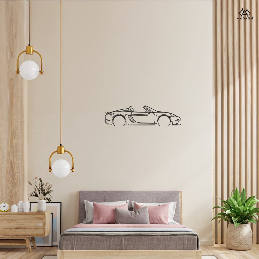 Luxury Porsche 718 Boxster GTS Wall Art - Unique Car Decor for Porsche Lovers