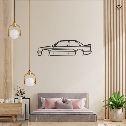 BMW E30 M3 Metal Wall Art - Iconic Design for Your Walls