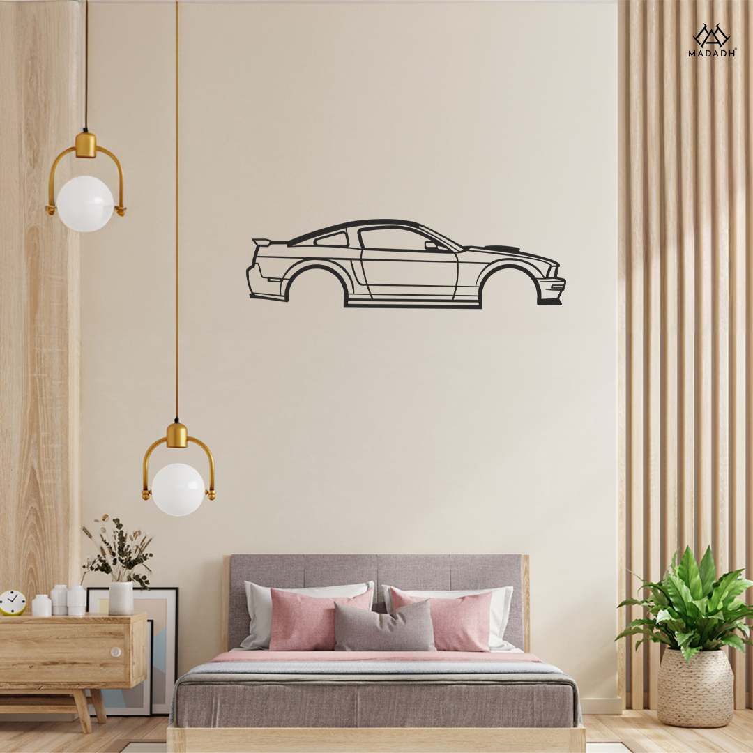 High-Quality Mustang GTR-2008 Metal Wall Art - Durable and Stylish