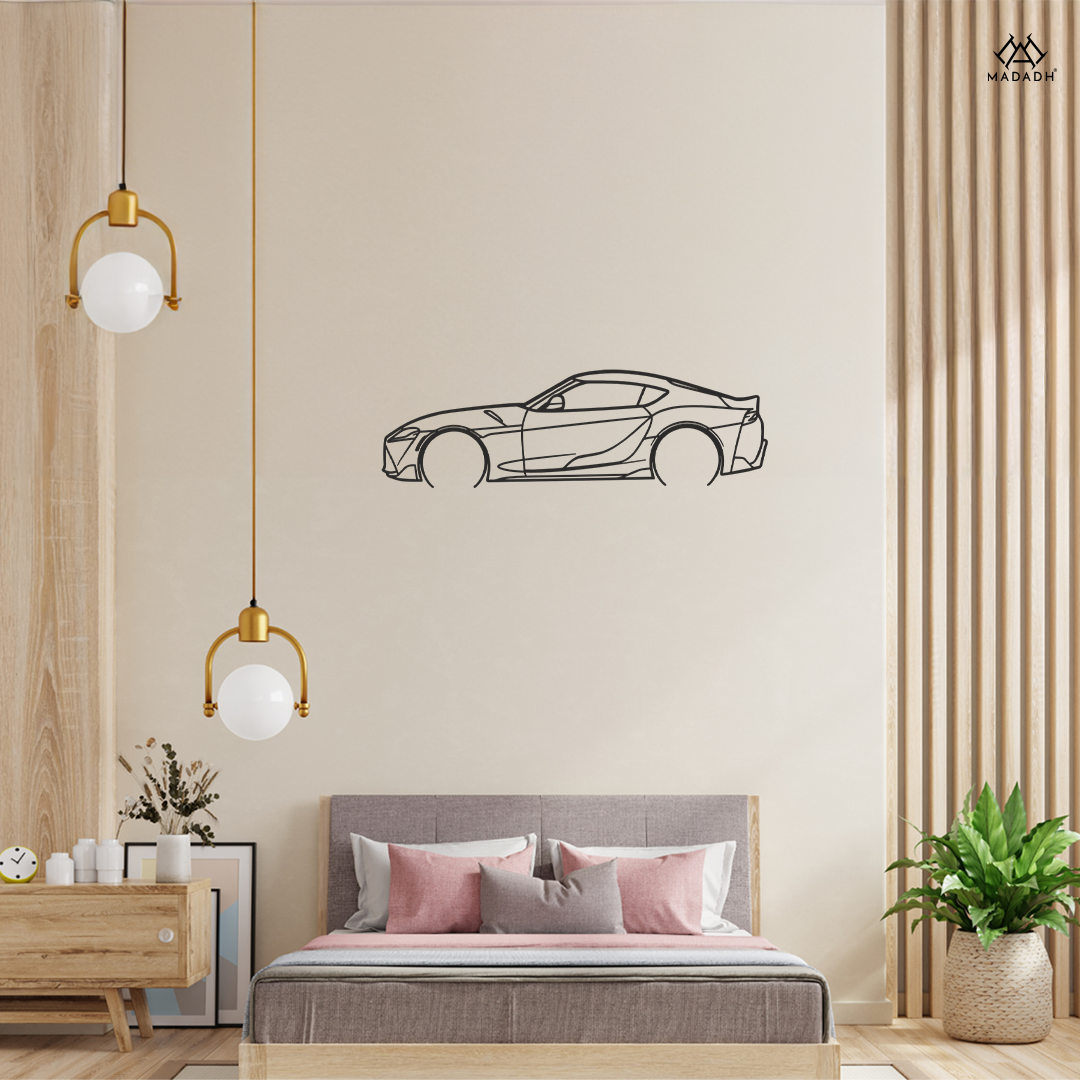 Toyota GR Supra Metal Wall Art - Modern Decor for Any Room