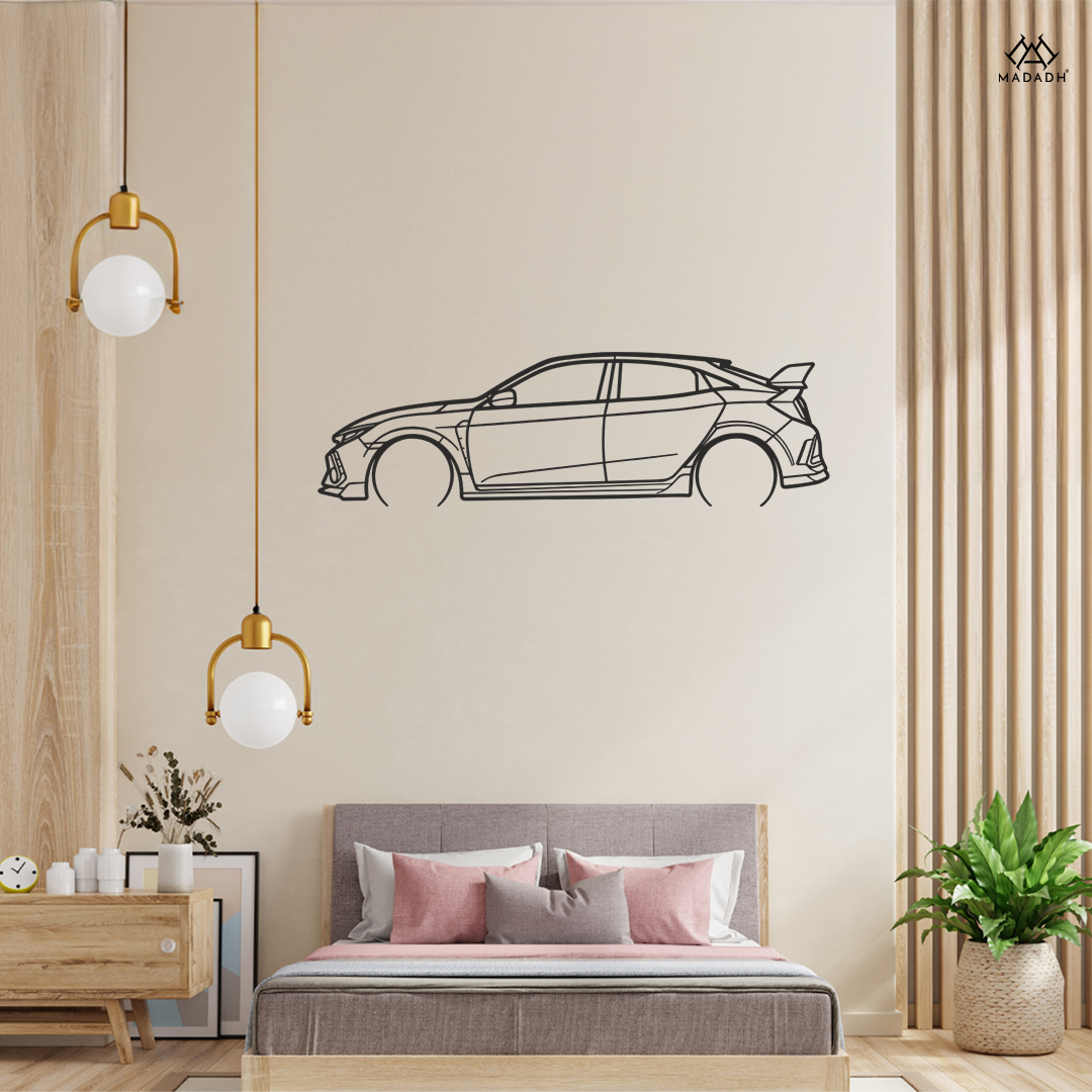 Honda Civic Type R Metal Wall Art - Ultimate Decor for Car Enthusiasts