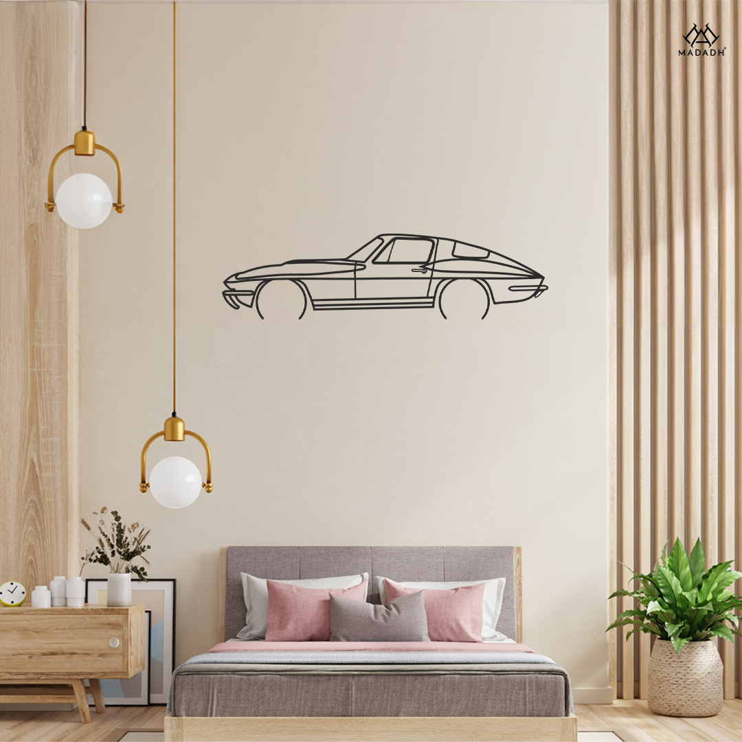 Corvette C3 Stingray Metal Wall Art | Unique Car Enthusiast Decor