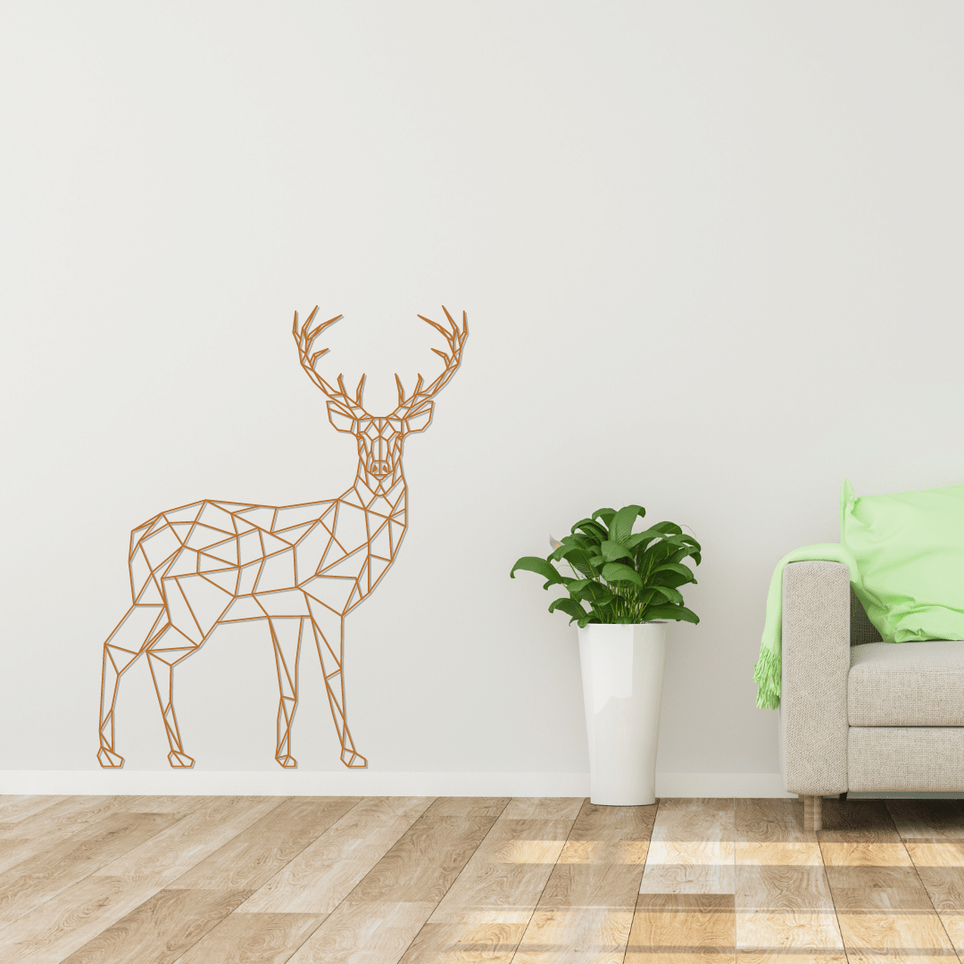 Geometric Standing Deer - MADADHKWT