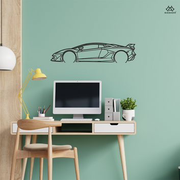 Lamborghini Aventador Metal Wall Art - Luxury Automotive Decor for Enthusiasts