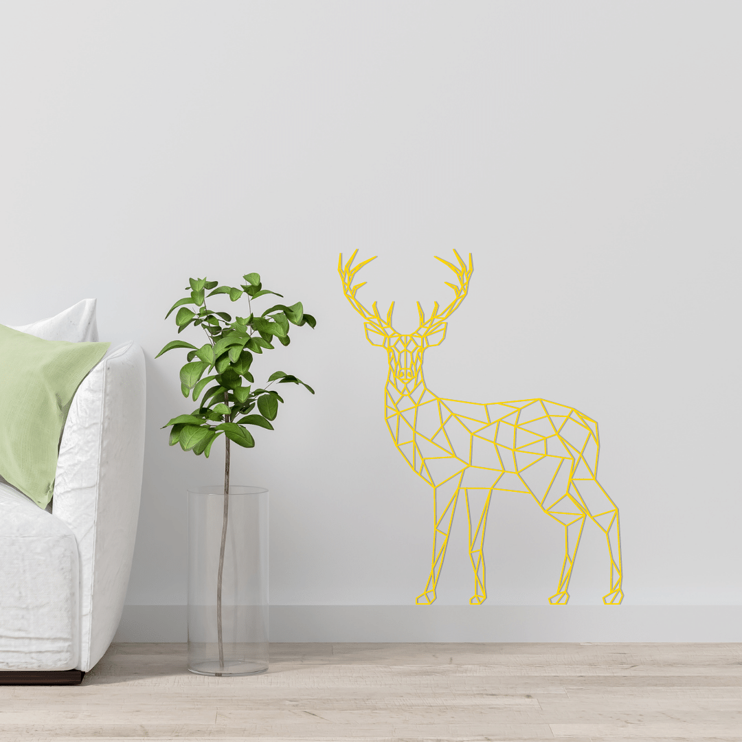 Geometric Standing Deer - MADADHKWT