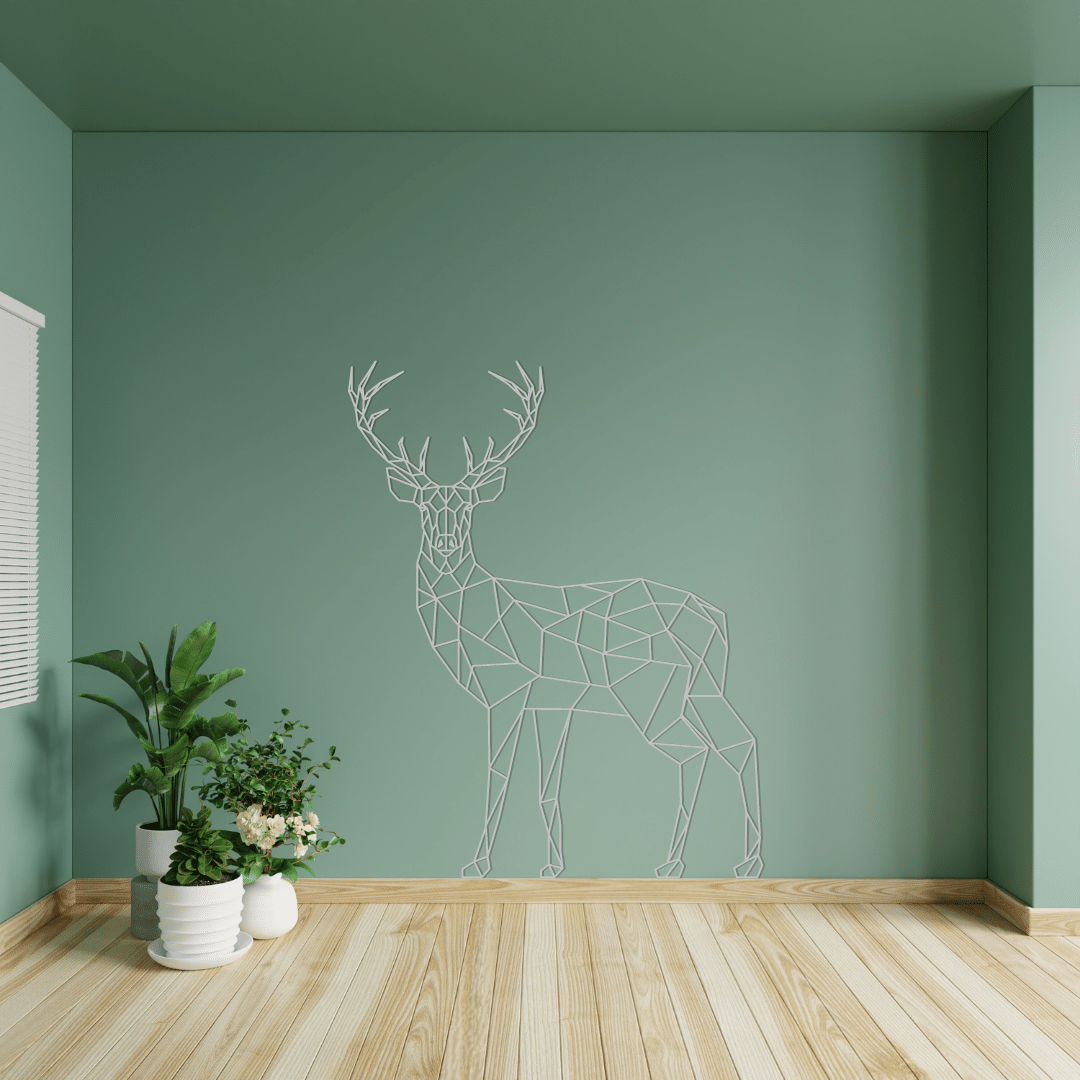 Geometric Standing Deer - MADADHKWT