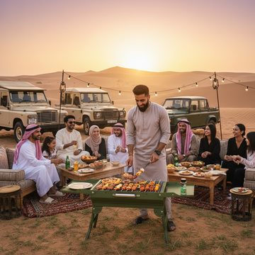 Installation-free Integrated Portable Barbecue Grill