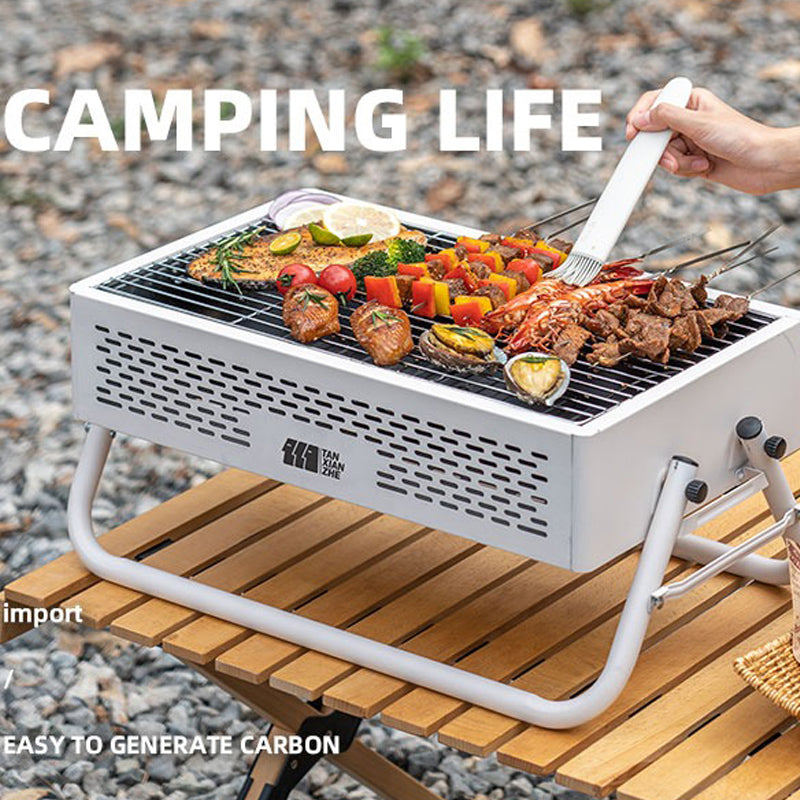 Madadh Richey Portable Portable Folding Outdoor Grill