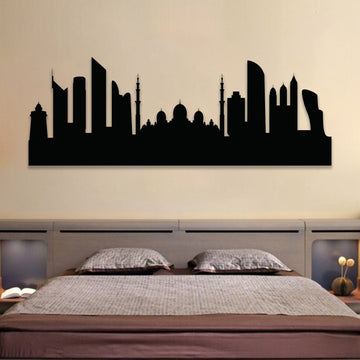 Abu Dhabi Skyline Wall Art Design - MADADHKWT