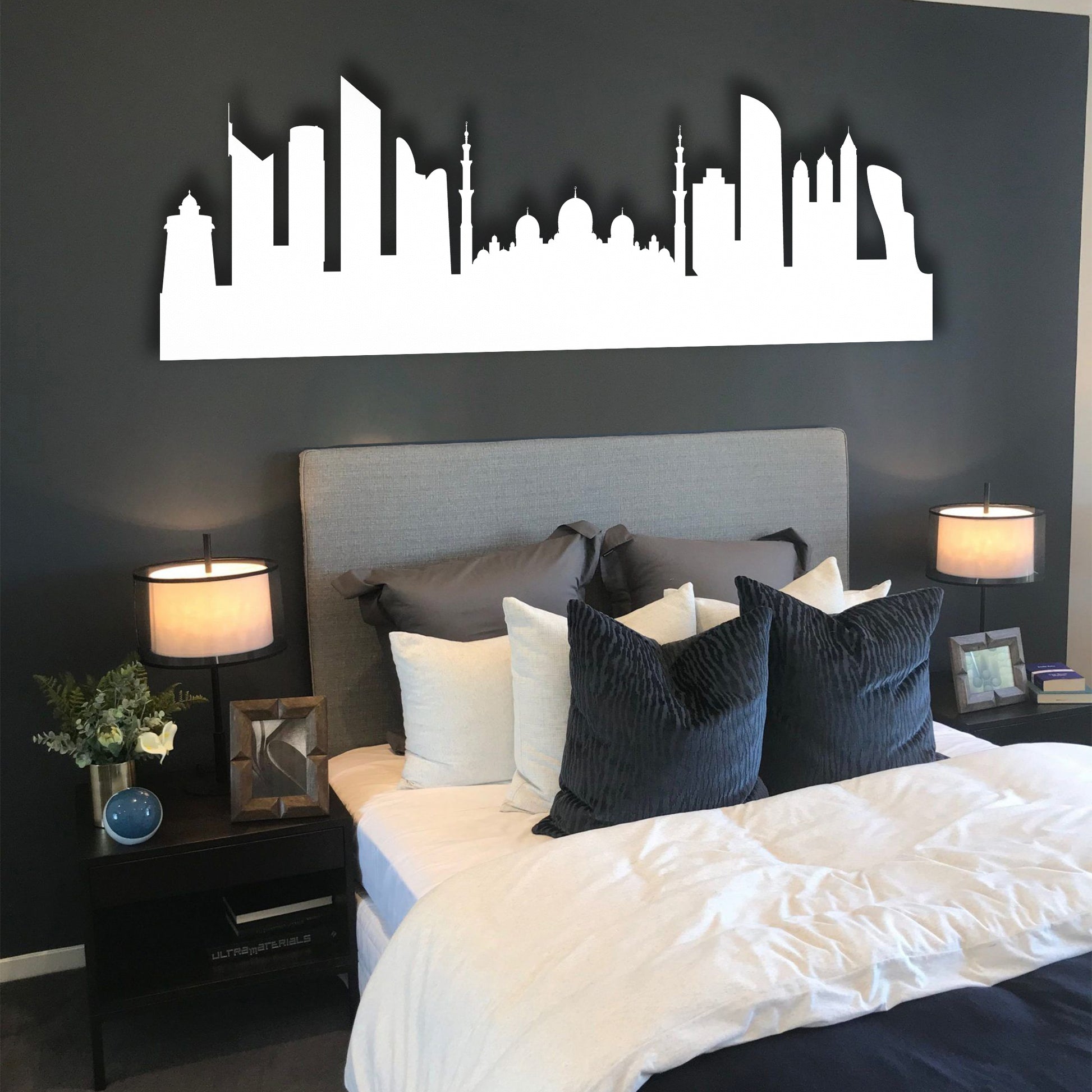 Abu Dhabi Skyline Wall Art Design - MADADHKWT