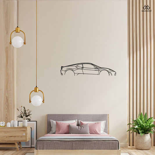 Luxury Decor: Ferrari F430 Spider Metal Wall Art for Your Collection