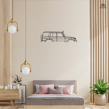 Toyota Land Cruiser 76 Series Metal Wall Décor - Classic Off-Road Art for Your Space