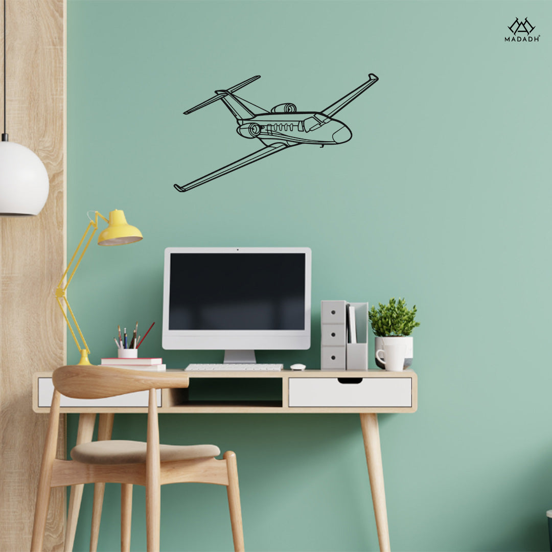 Citation-M2-Angle-Silhouette-Metal-Wall-Art - MADADH