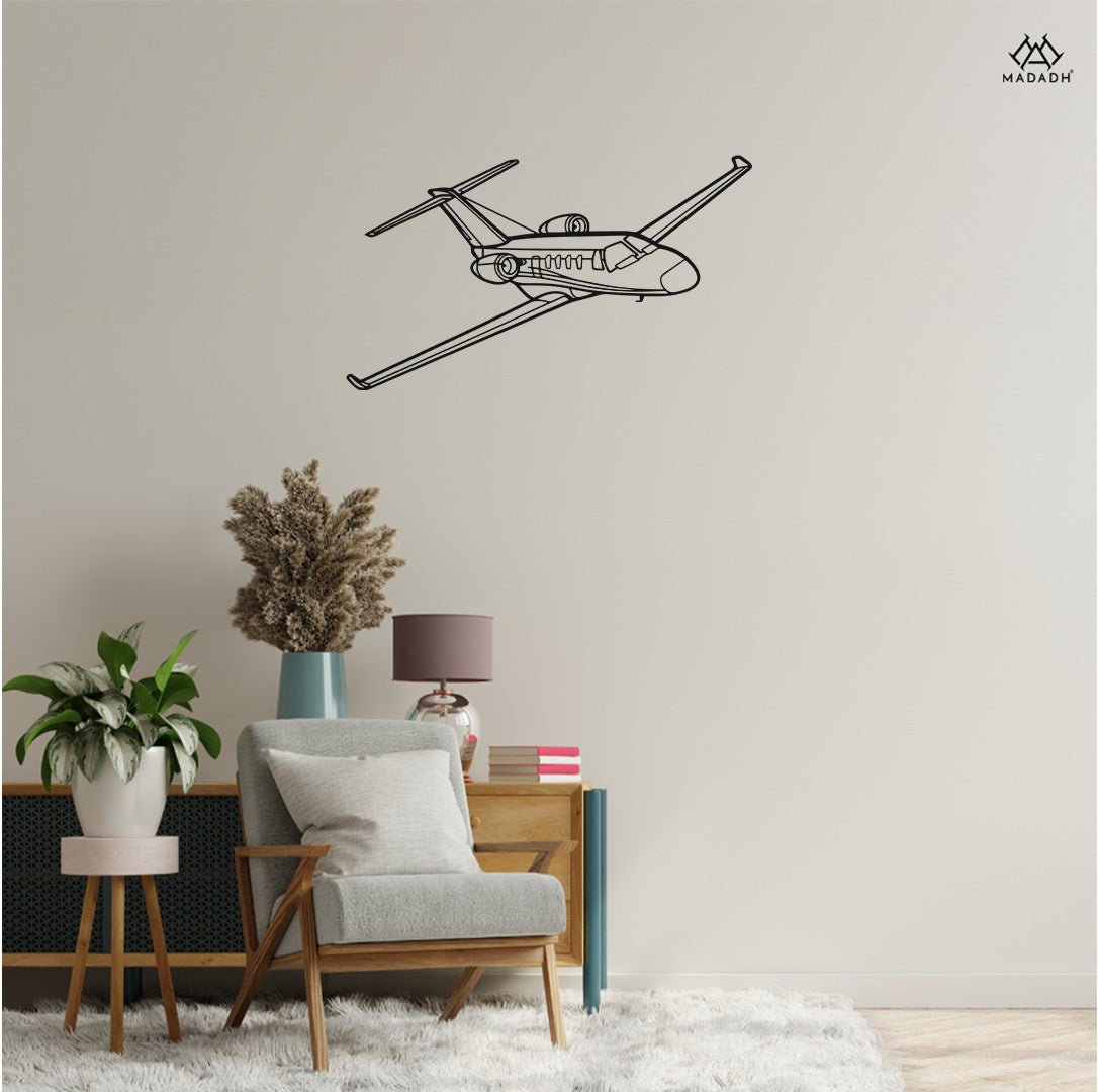 Citation-M2-Angle-Silhouette-Metal-Wall-Art - MADADH