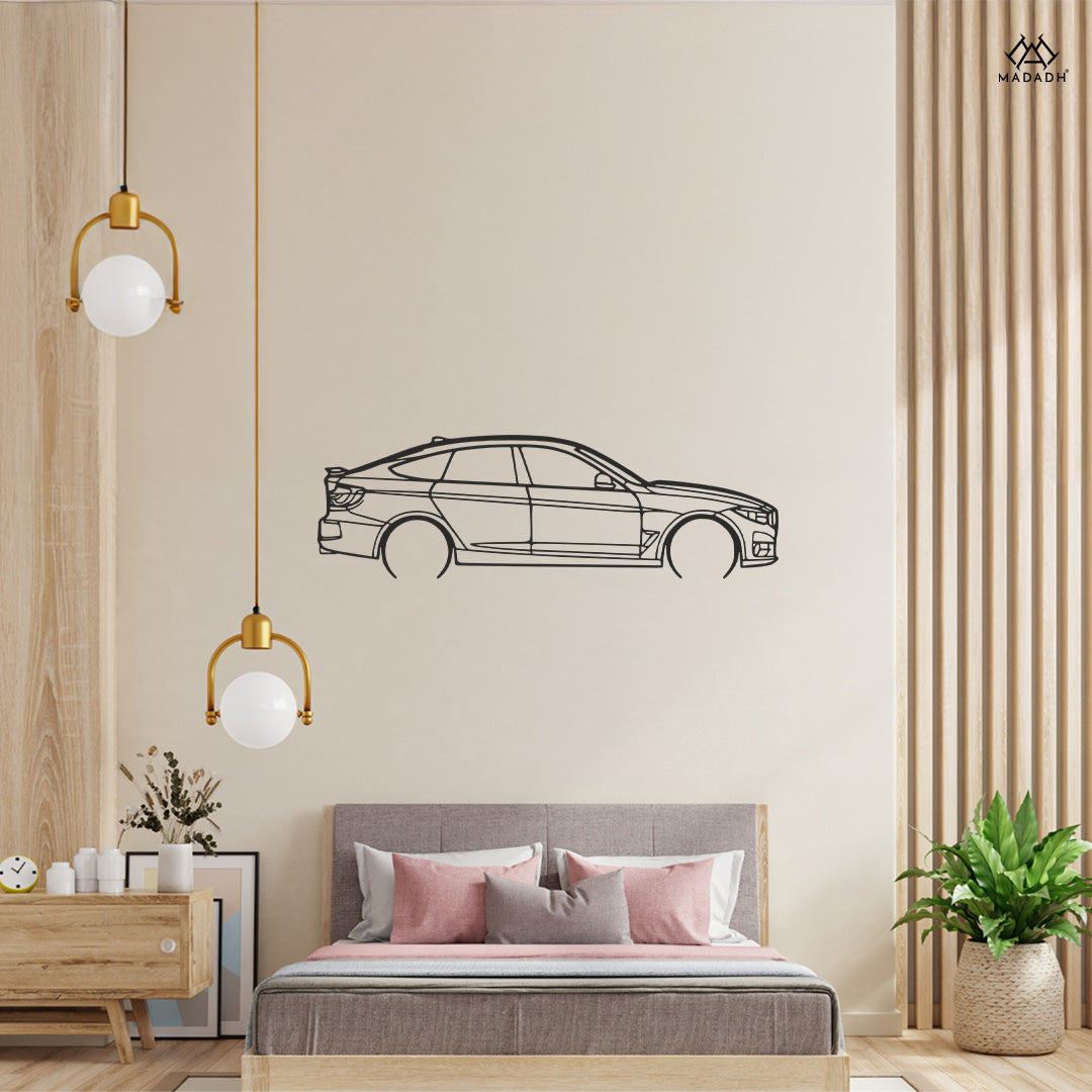 BMW 330 GT Silhouette Metal Laser Cut Wall Art – Premium Automotive Decor - MADADH