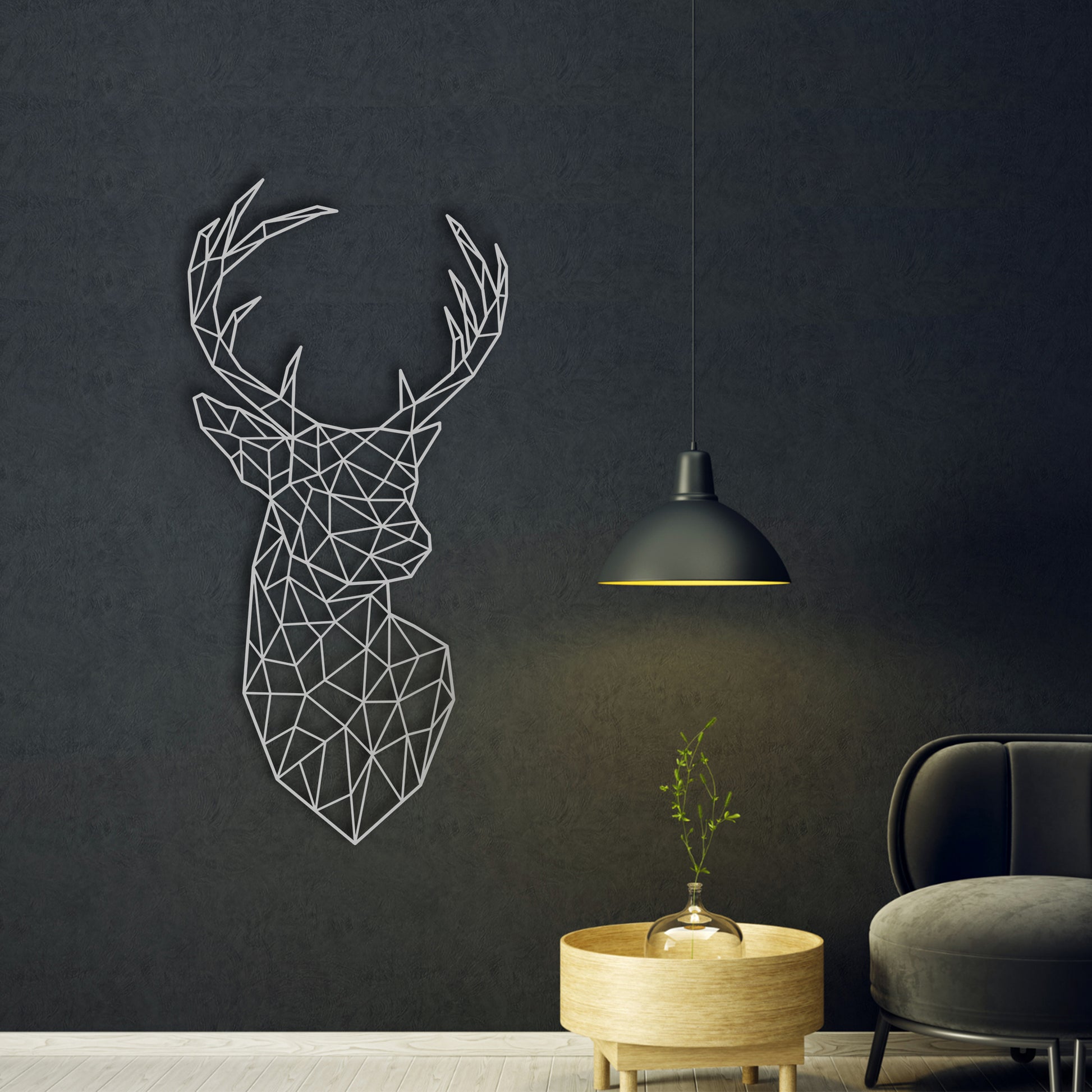 Scandinavian Deer Wall Art - MADADHKWT