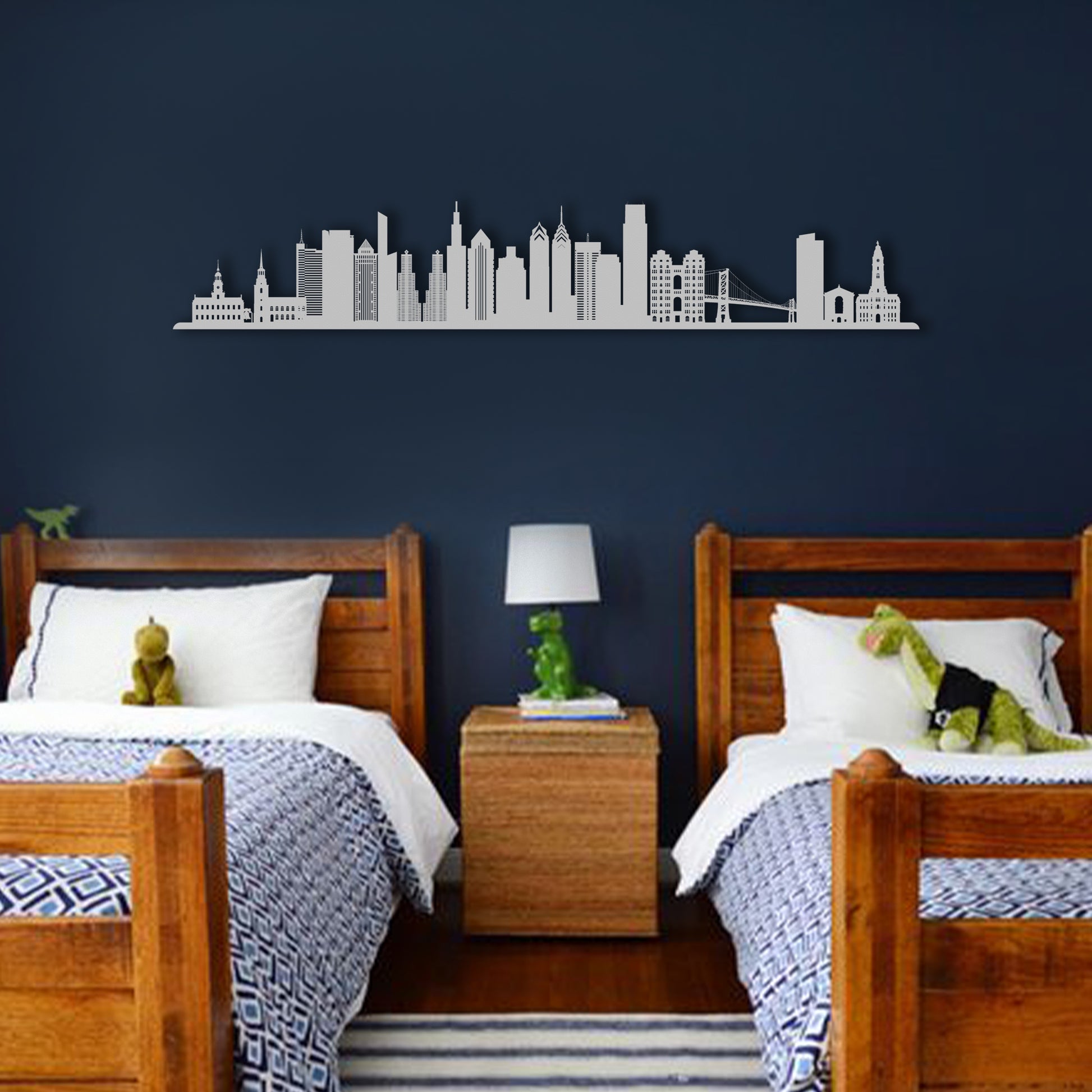 New York Downtown Skyline Wall Art | Metal Design - MADADHKWT