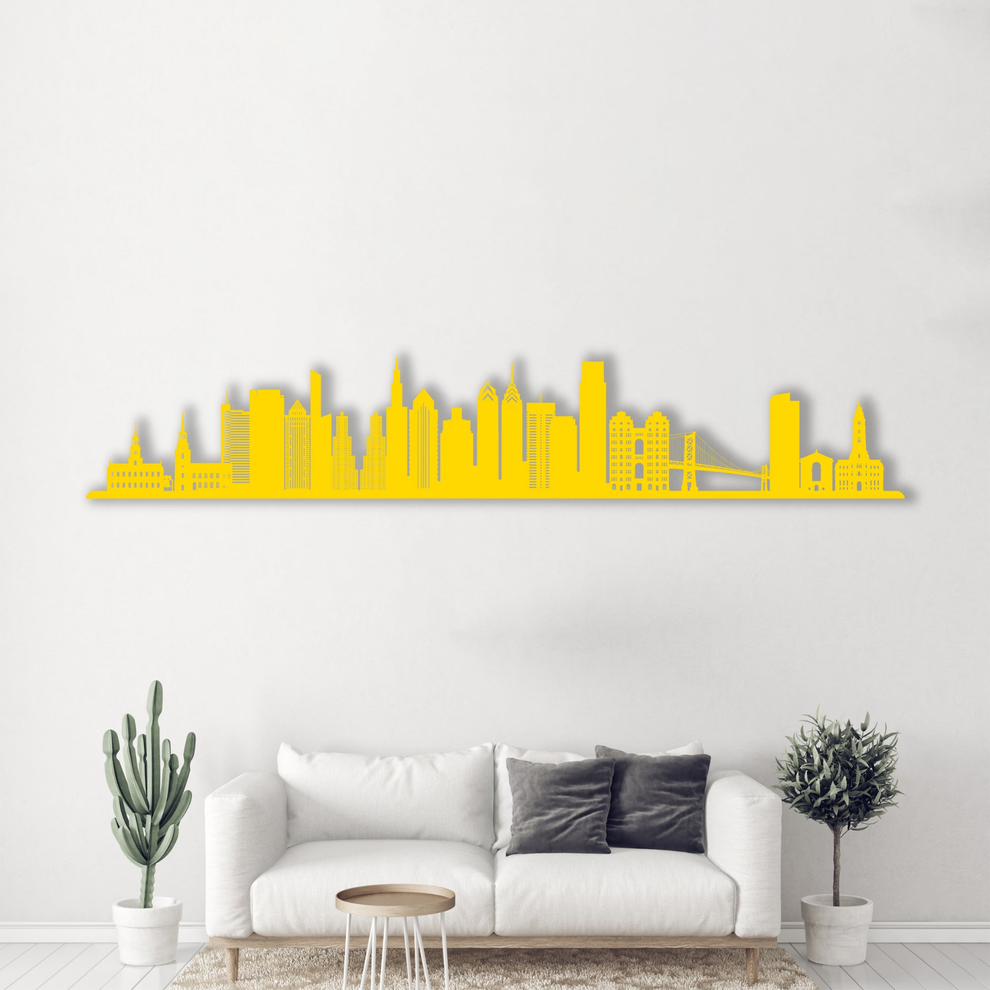 New York Downtown Skyline Wall Art | Metal Design - MADADHKWT