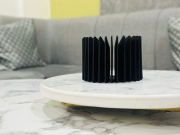 Modern Minimalist Black Iron Tealight Candle Holder - Madadh