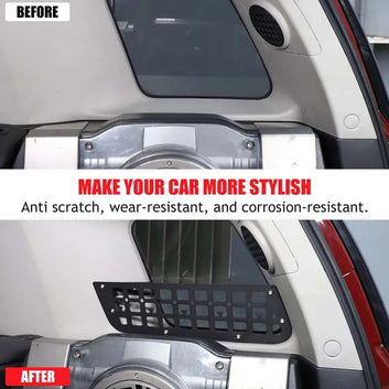 For Toyota FJ Cruiser 2007-2021 Aluminum Alloy Car Trunk Side Window Molle Panels Storage Rack Bracket Organizer Accessories