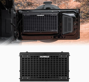 Tacmolle Tailgate Storage Box For Bronco Tailgate Tactical Modular Storage MOLLE Panel Tool Box Tailgate Table