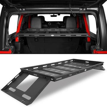 Jeep Wrangler JK JL Unlimited 4 Door Rear Trunk Interior Cargo Storage Basket for 2007-2024 Hardtops Luggage Carrier Rack Shelf