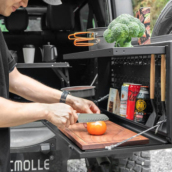 CustomizableTacmolle Tailgate Table For Jeep Wrangler JK JL Tailgate Tactical Modular Storage MOLLE Panel Storage Box