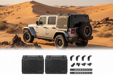 Jeep Wrangler JK Left&Right Side Rear Side Storage Box With Concealed Table