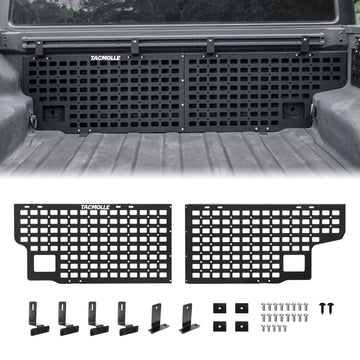 TACMOLLE Auto Parts Truck Bed Cab Wall Cargo Storage Racks Multi-Function Modular MOLLE Panel For Jeep Gladiator JT 2019-2024