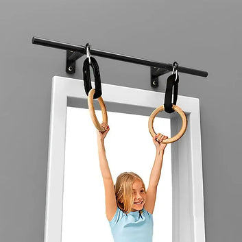 NewIndoor and Outdoor Pull-up Fitness Fixed Horizontal Bar Wall Door Wall-mounted Horizontal Bar Household Punching Fitness
