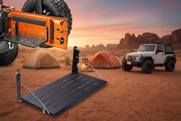 Jeep Wrangler JK 2007-2017 Car Tailgate Table Rear Door Foldable Shelf Cargo Luggage Storage Interior Accessories