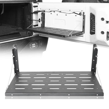 Jeep Wrangler JK 2007-2017 Car Tailgate Table Rear Door Foldable Shelf Cargo Luggage Storage Interior Accessories