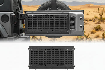 Tacmolle Tailgate Table For Jeep Wrangler JK JL Tailgate Tactical Modular Storage MOLLE Panel Storage Box