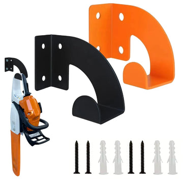 Heavy Duty Metal Chainsaw Wall Mount Hanger,Workshop Tool Storage Rack,Hanging Holder For Garden Trimmers,Lawn Mower&Hedge Shear