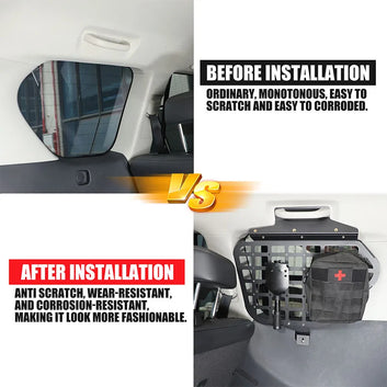 Toyota Land Cruiser Prado 150 2010-2023 Interior Accessories Storage Panel Side Window Shelf Car Rear Trunk Debris Rack