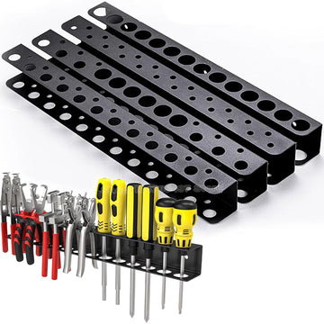 Screwdriver Plier Storage Rack Metal Heavy Duty Wall Mounted Tools Organizer for Garage Workshop Multifunctional Tool Management