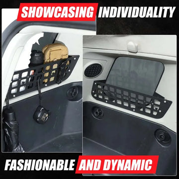 Aluminum Alloy Car Trunk Side Window Molle Panels Storage Rack Bracket For Toyota FJ Cruiser 2007-2021 Organizer Accessories