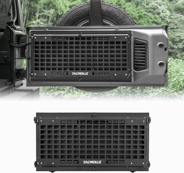 Tailgate Table For Jeep Wrangler JK JL Tailgate Tactical Modular Storage MOLLE Panel Storage Box