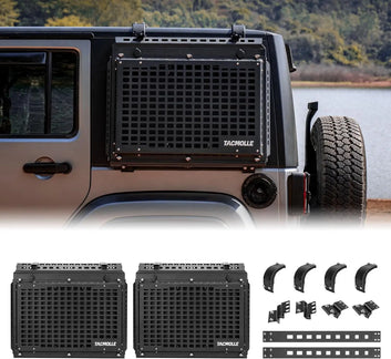 Hot  Sale Tacmolle Left&Right SIde Rear Side Storage Box with Concealed Table for Jeep Wrangler JK