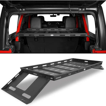 Rear Trunk Interior Cargo Storage Basket for 2008-2025 Jeep Wrangler JK JL Unlimited 4 Door Hardtops Luggage Carrier Rack Shelf