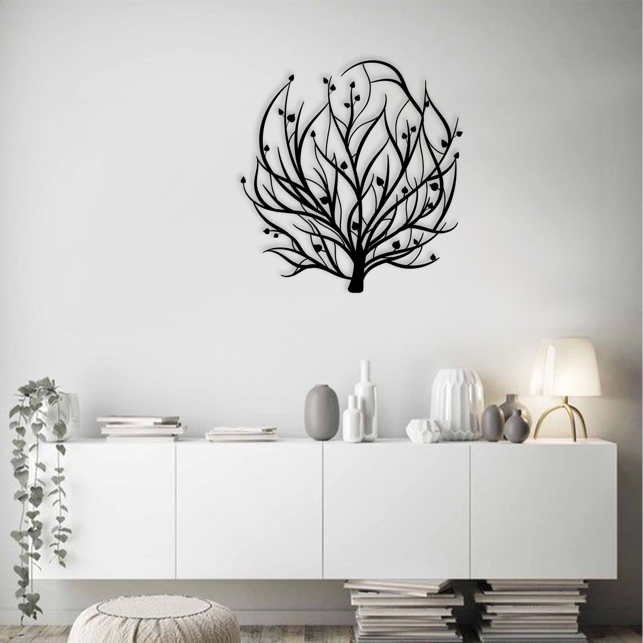 Love Tree Branches Wall Art Design - MADADHKWT