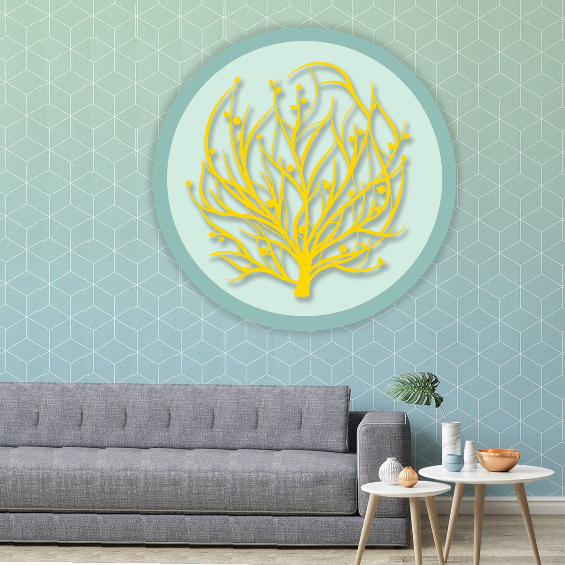 Love Tree Branches Wall Art Design - MADADHKWT