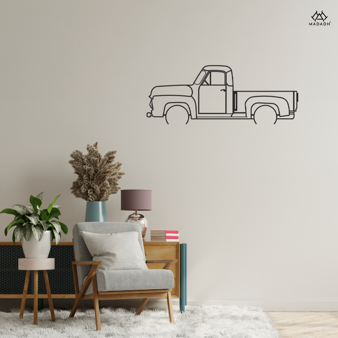 Rustic Charm: Metal Old Truck Wall Art Collection for Vintage Decor - MADADH
