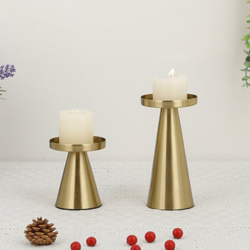 Home Antique Bronze Color Vintage Candle Holder Ornament