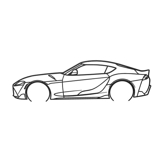 Toyota GR Supra Metal Wall Art - Modern Decor for Any Room