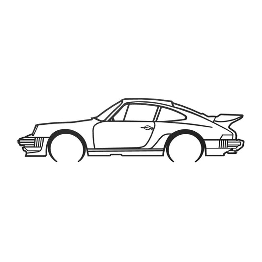 Porsche 911 Turbo Metal Wall Art