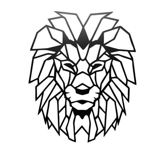 Lion Head Metal Wall Art Decoration: Elegance Fit for a King